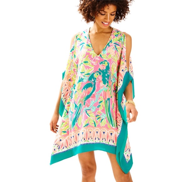 lilly pulitzer atlin silk caftan